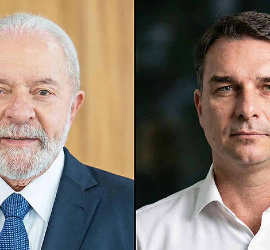 Lula e Flávio, disputa 1 e 2 turnos