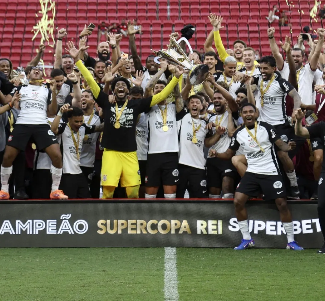 O Timão faturou a Supercopa