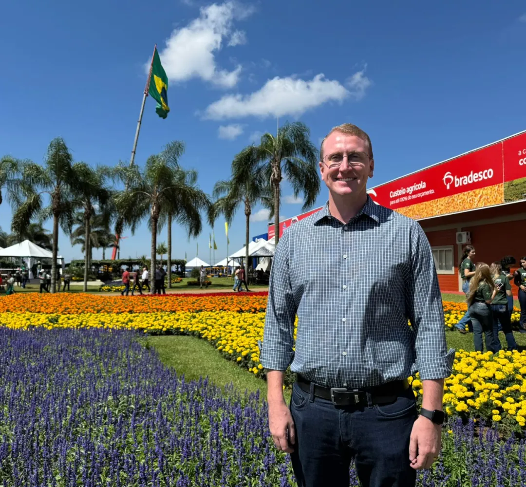 Eder Bublitz, em visita ao Show Rural Coopavel