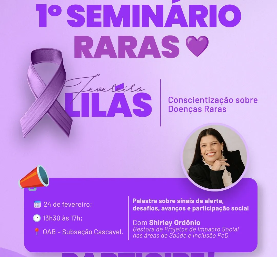 Fevereiro é o mês lilás