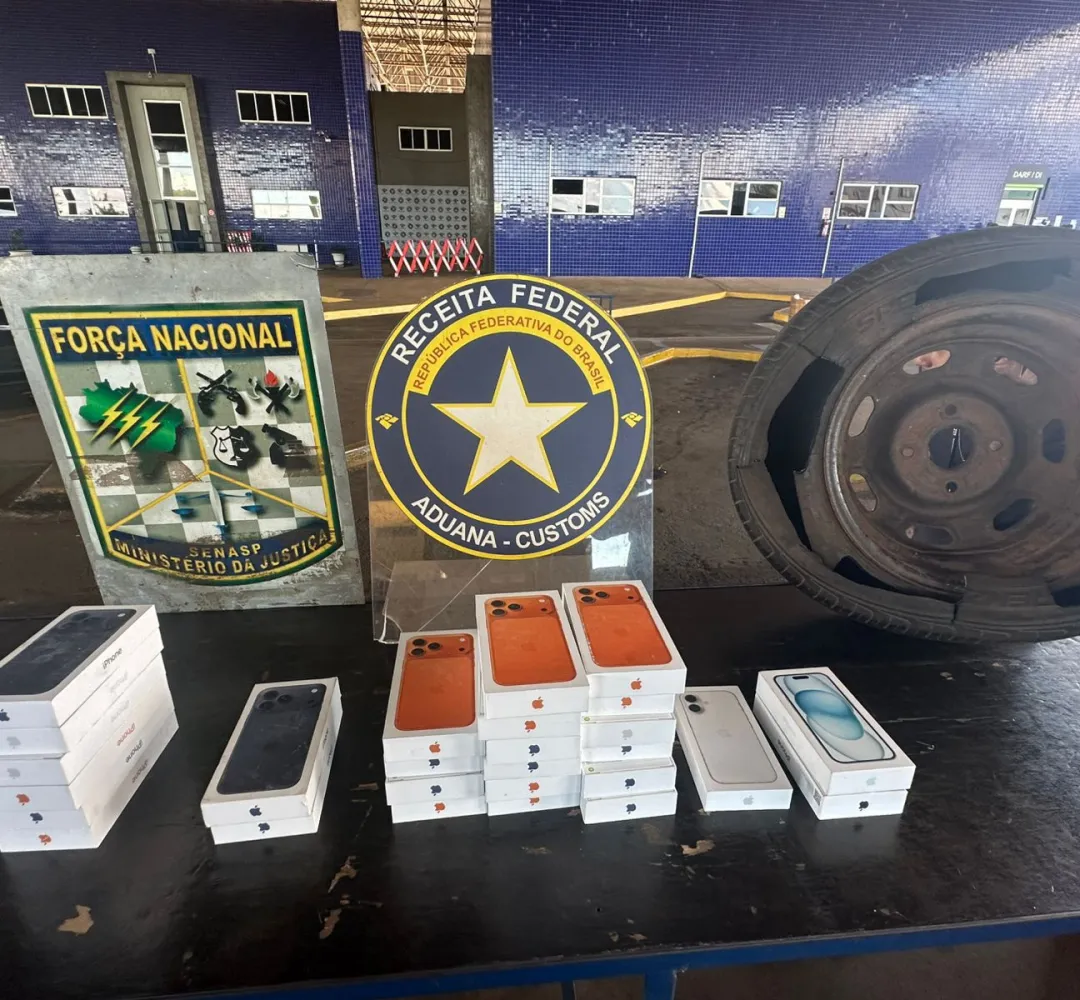 Apreensão de iphones na Ponte da Amizade