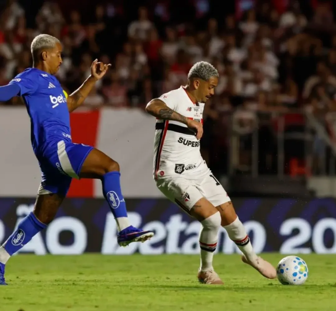 O São Paulo goleou o Cruzeiro
