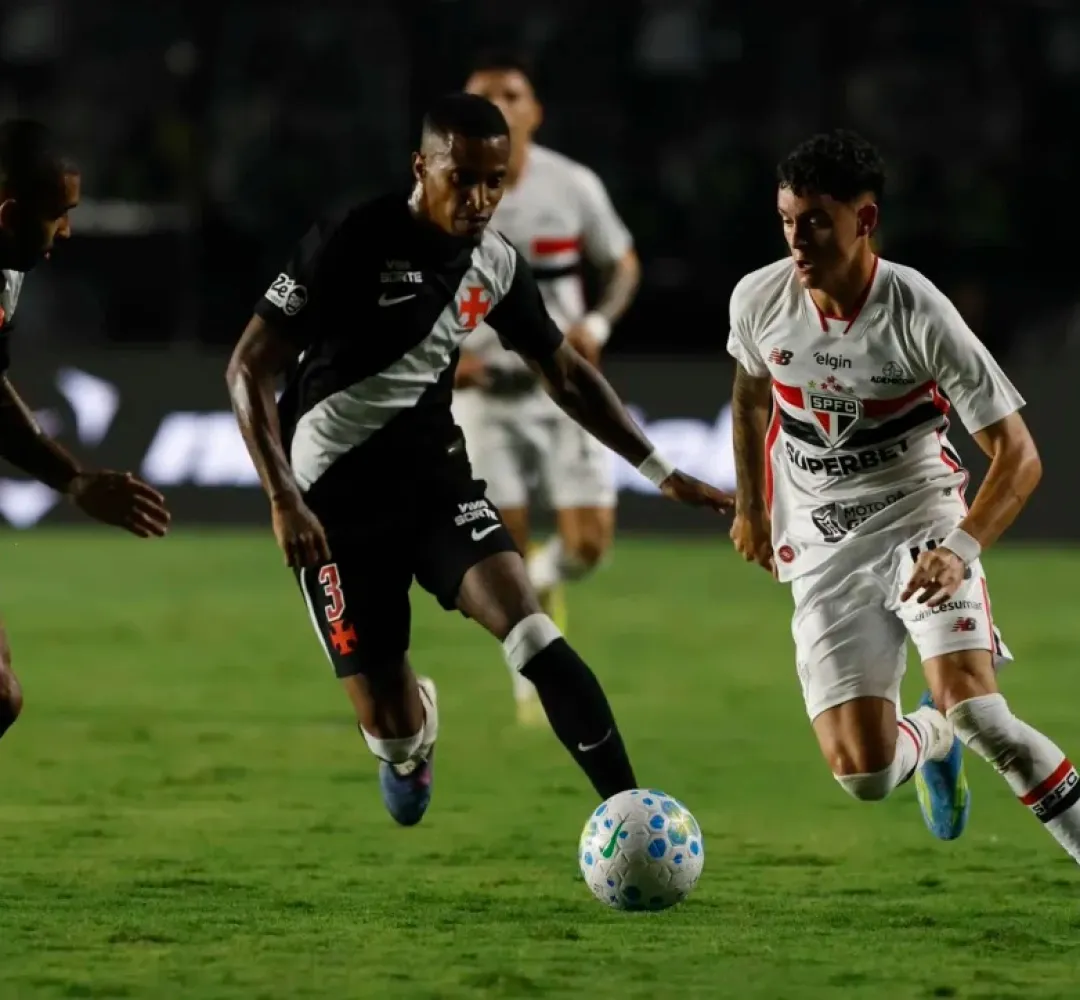 O São Paulo perdeu para o Vasco