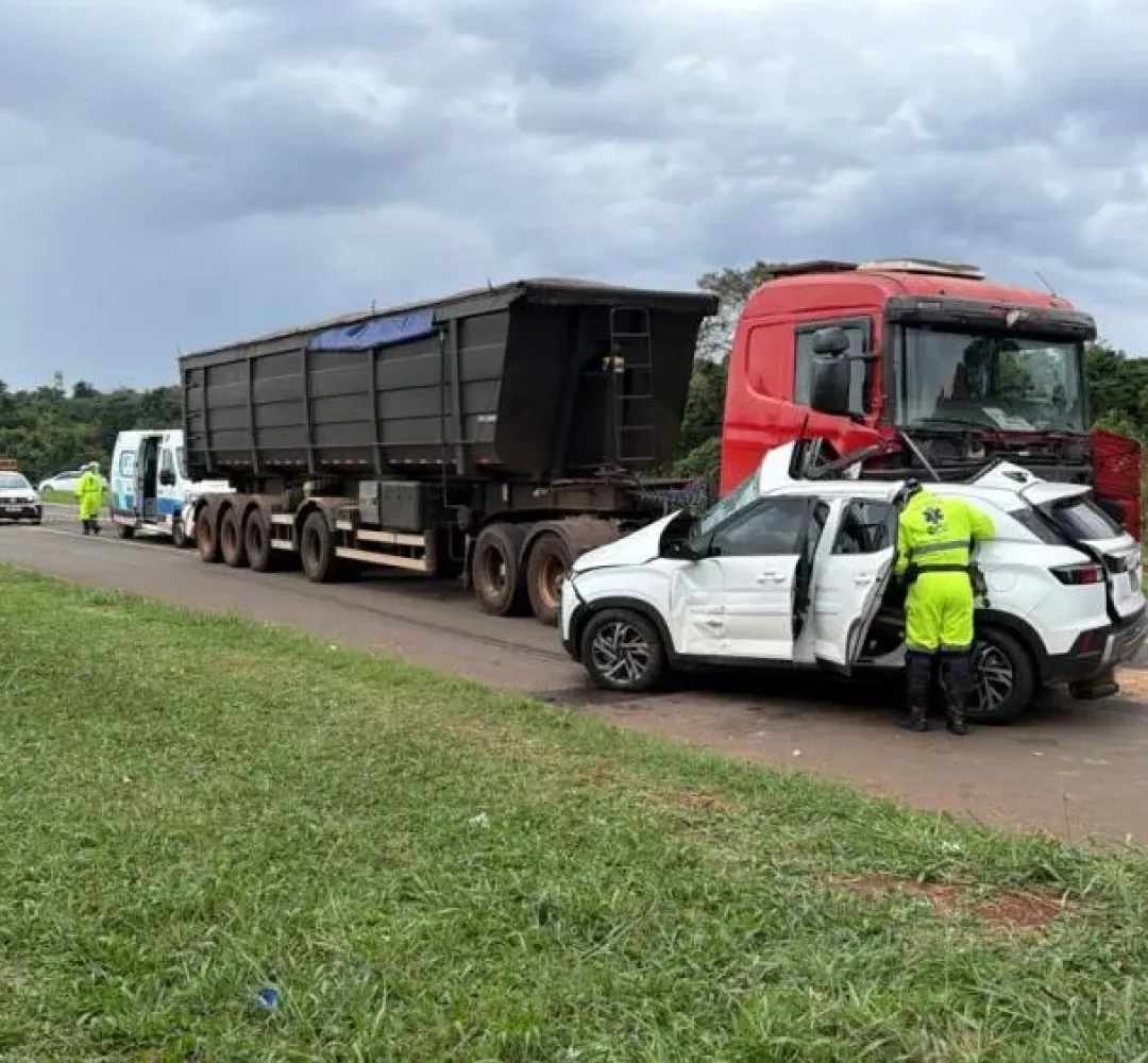 Acidente morte criança Céu Azul BR 277