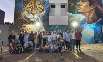 Toledo inaugura primeiro mural de arte urbana acessível na Grande Pioneiro