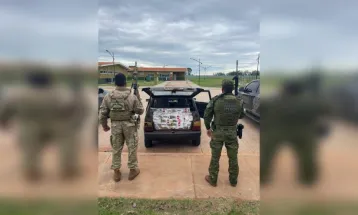 PF e BPFron apreendem carro carregado com cigarros contrabandeados em Terra Roxa