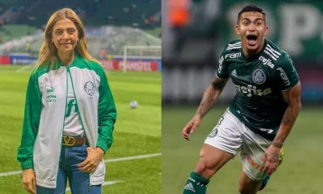 Jogador Dudu é condenado a pagar R$ 50 mil a Leila Pereira por xingamento na web