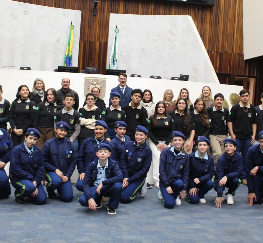 Vereadores  mirins de Quedas do Iguaçu na Alep