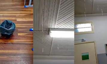 Goteiras e infiltrações voltam a expor problemas em colégio entregue a iniciativa privada em Guarapuava