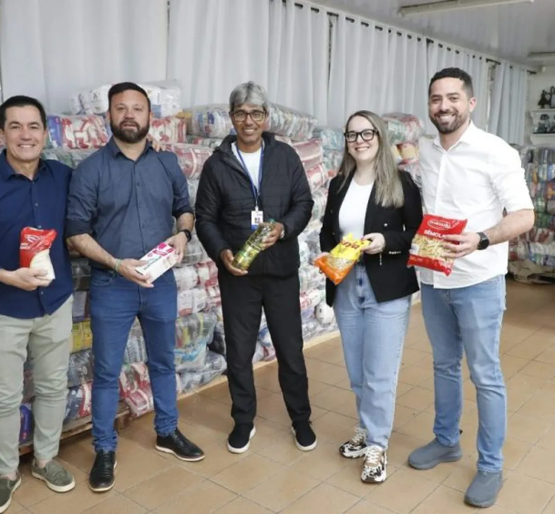 Entrega donativos jogo Corinthians