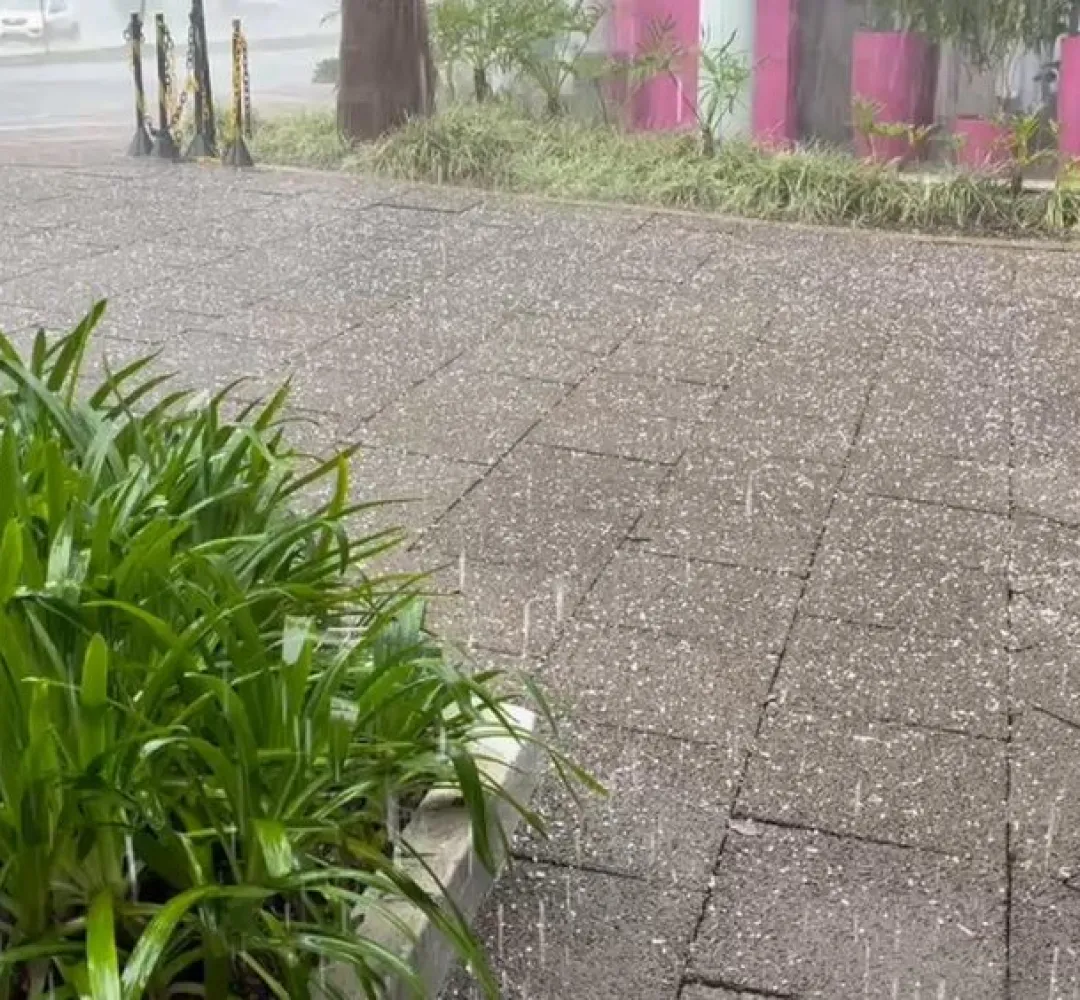 Chuva de granizo em Cascavel