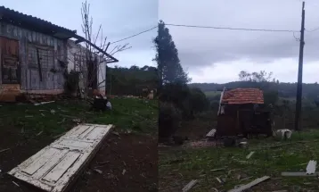 Tornado é registrado no Paraná durante tempestade e causa danos