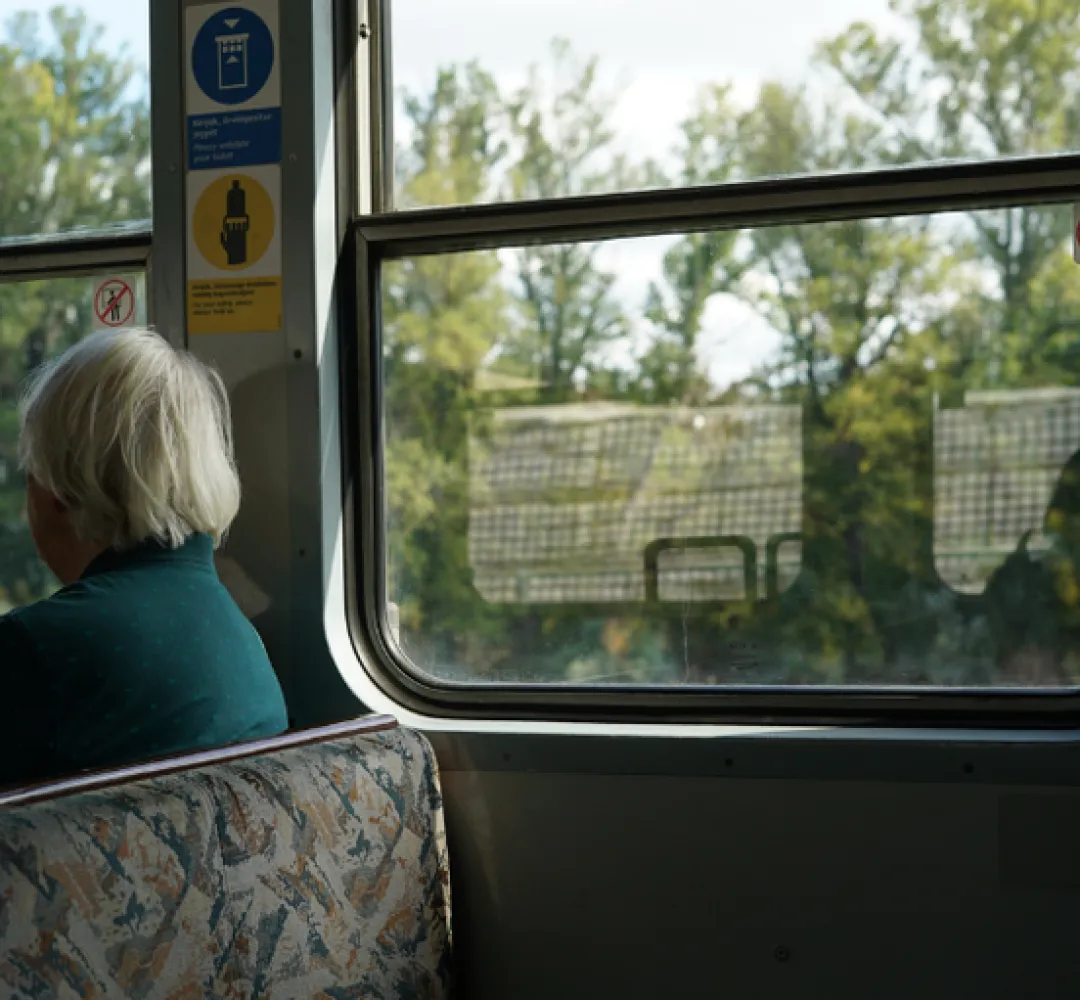 Idosos ônibus