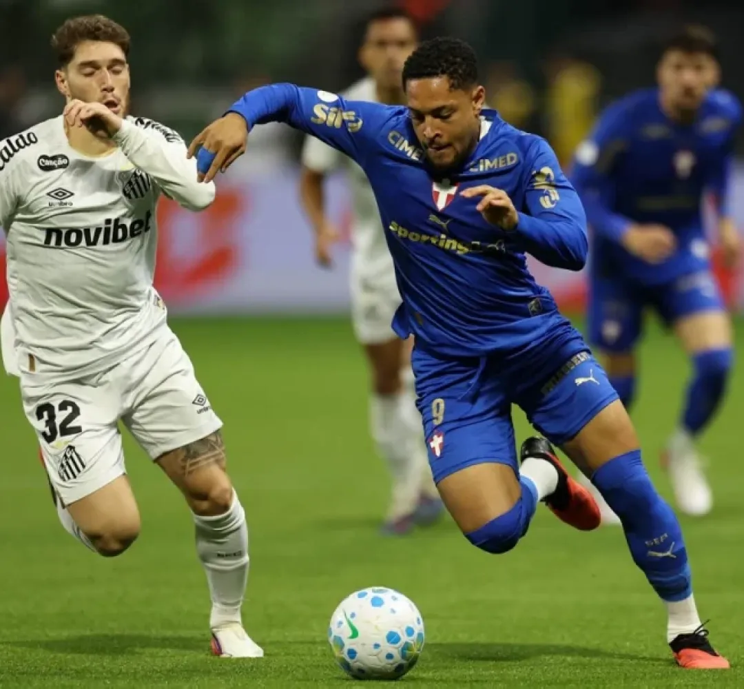 O Verdão atropelou o Santos no jogo de ida
